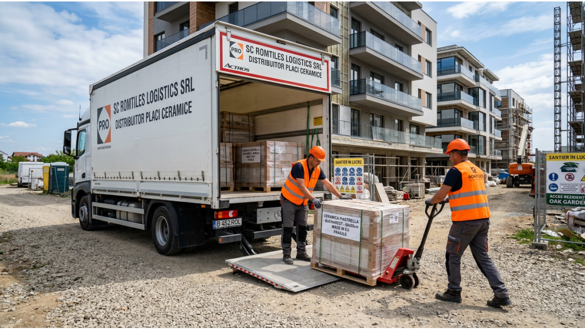 Livrare gresie si faianta in Bucuresti - transport profesional iTiles
