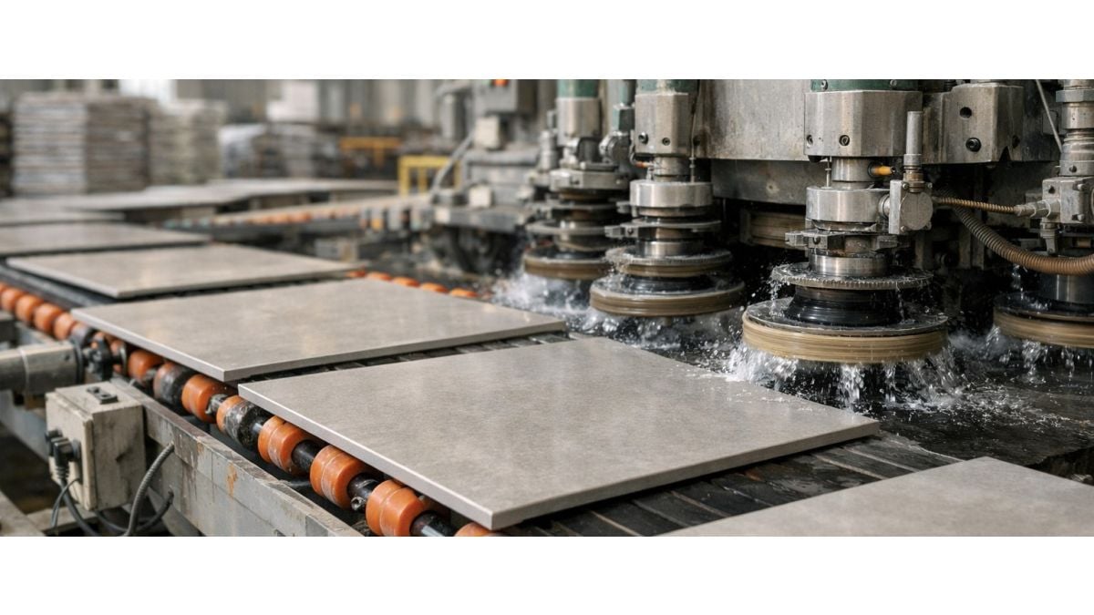 Cum este rectificata gresia portelanata: procesul industrial explicat
