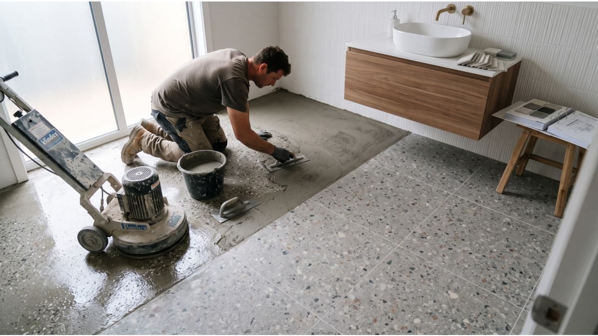 Gresie terrazzo vs terrazzo turnat: ce alegi pe termen lung