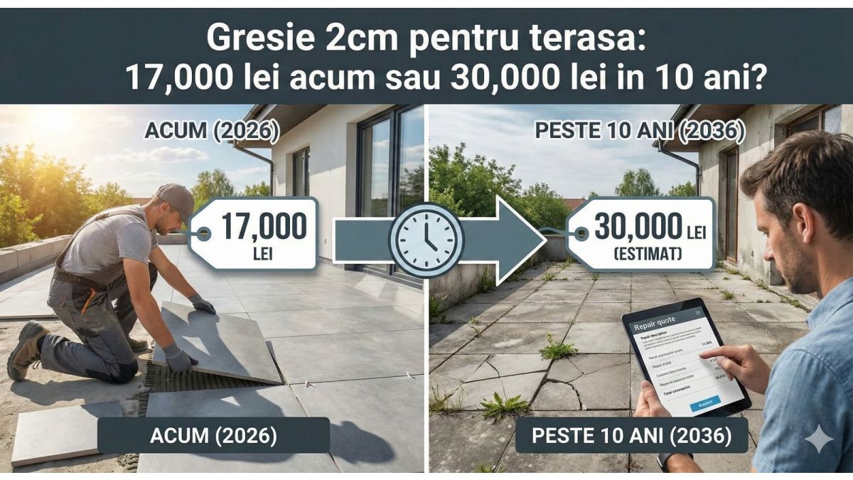 gresie 2 cm