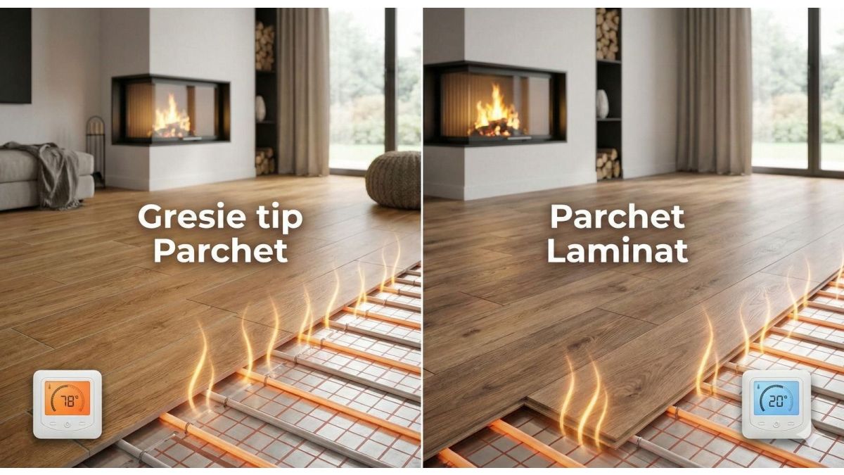 gresie tip parchet-incalzire pardoseala