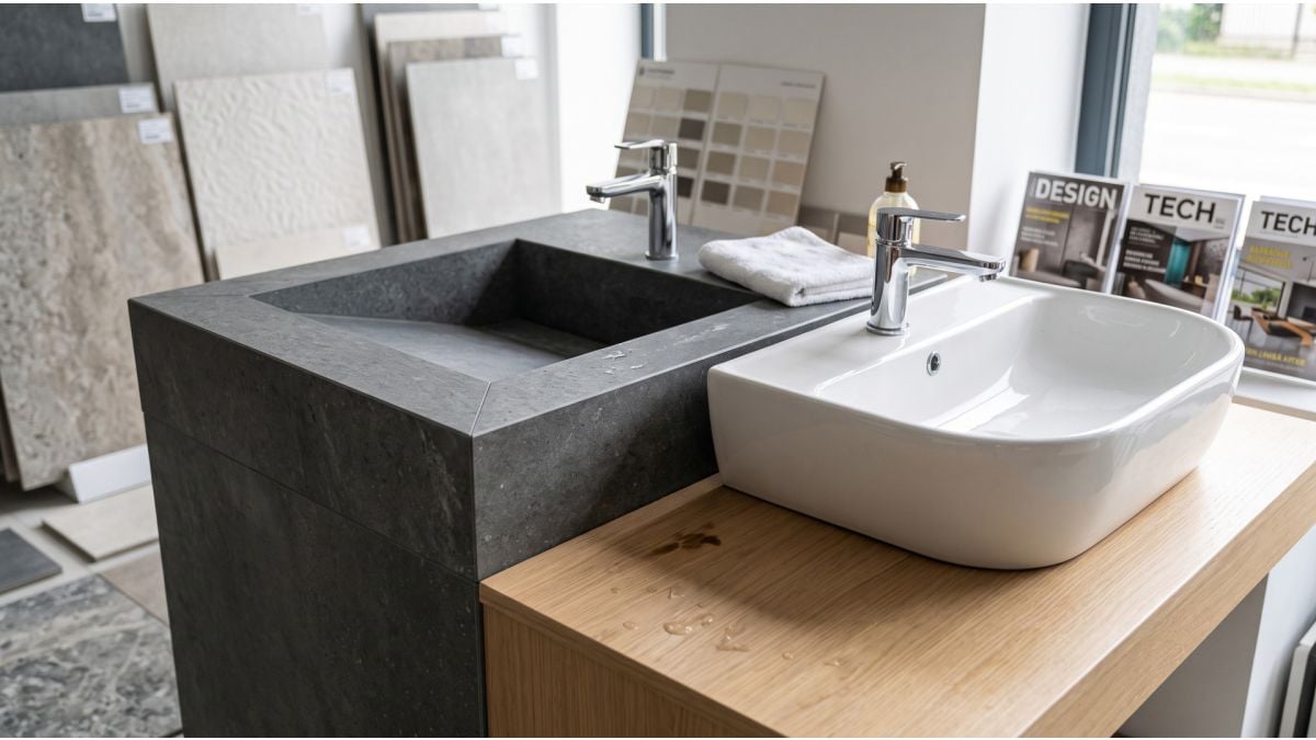 Lavoarele din gresie bat ceramica clasica. Iata de ce