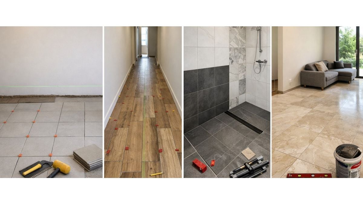 De unde incepi placarea cu gresie in functie de forma incaperii