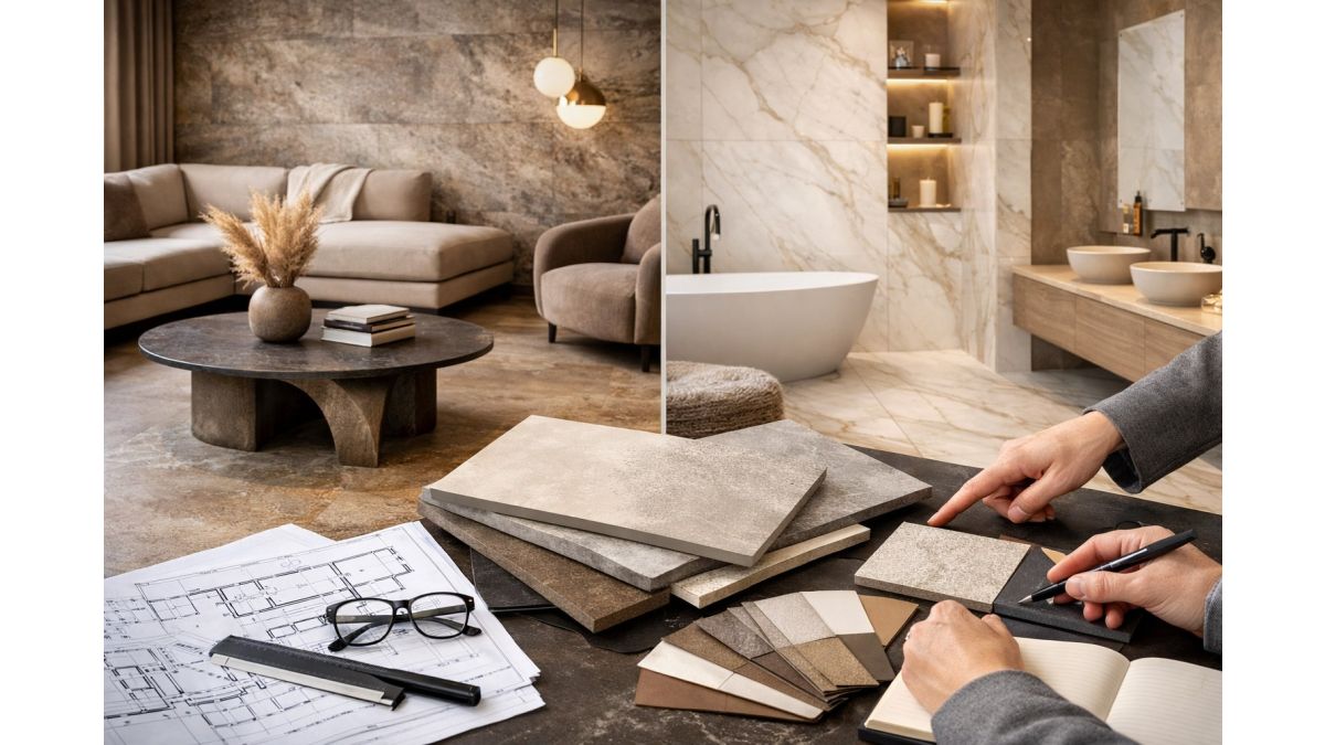 Ce gresie aleg designerii: texturi, formate si culori la moda acum