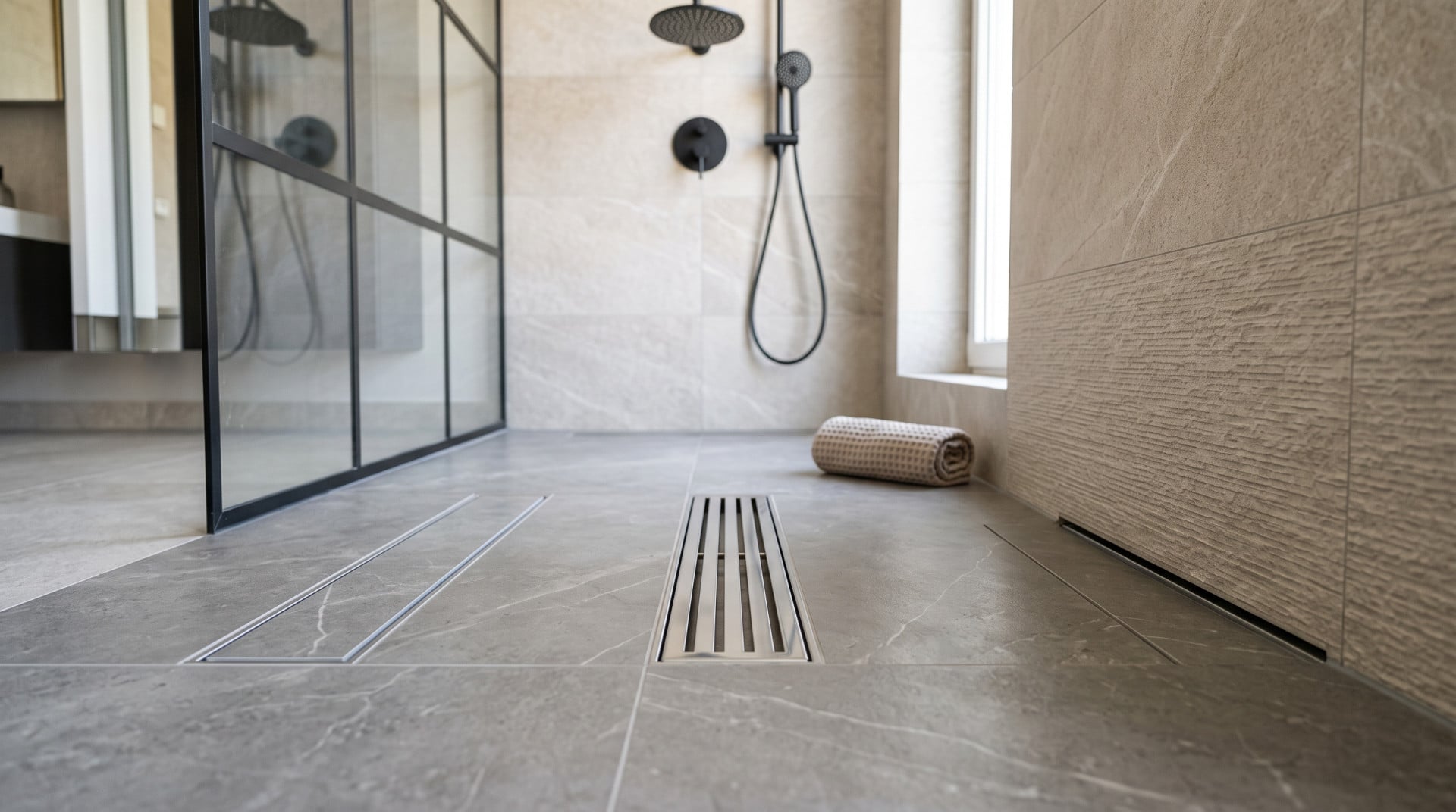 Rigola dus faiantabila, inox sau in perete: care tip alegi