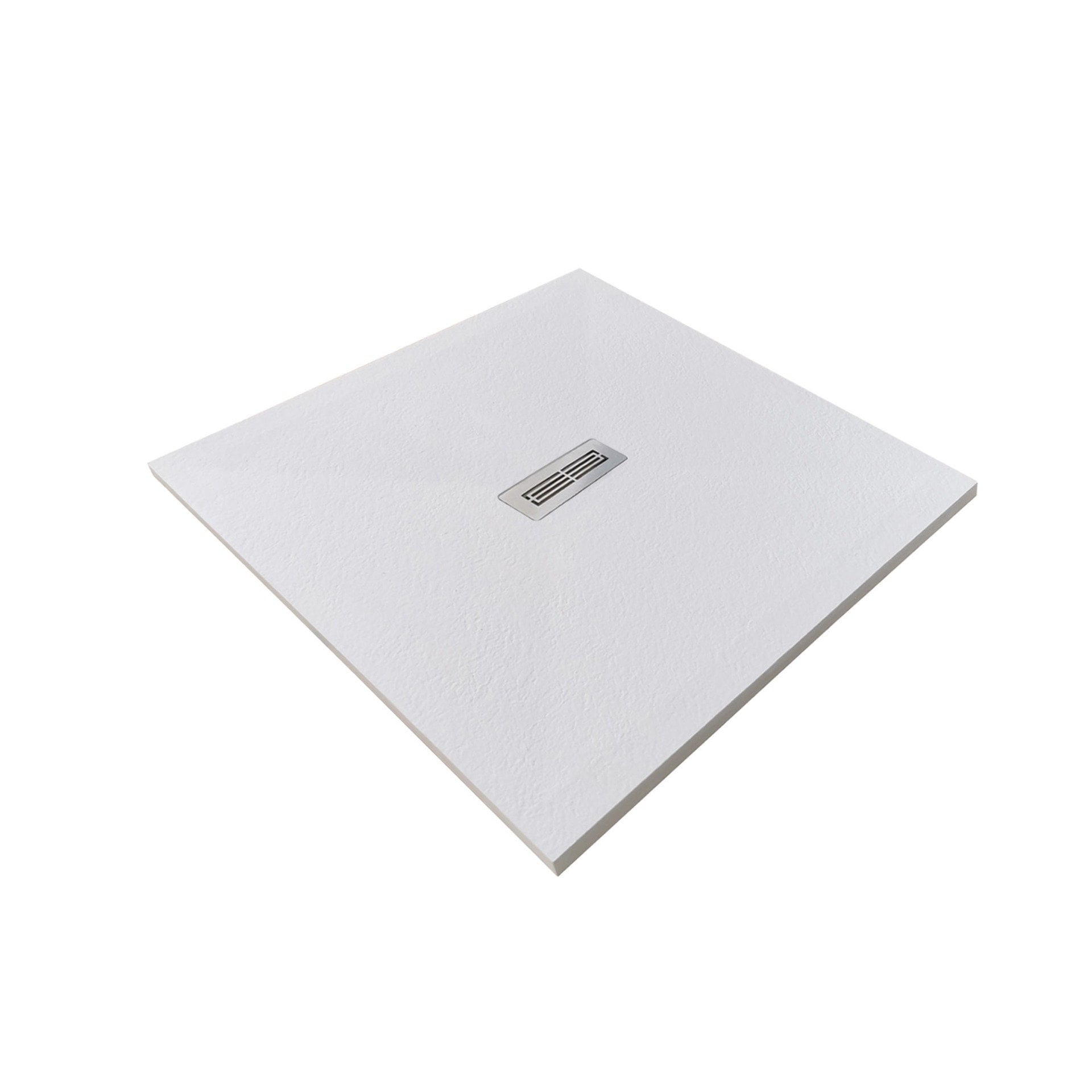 Cadita Dus Compozit Quadra Crem 80x140 cm