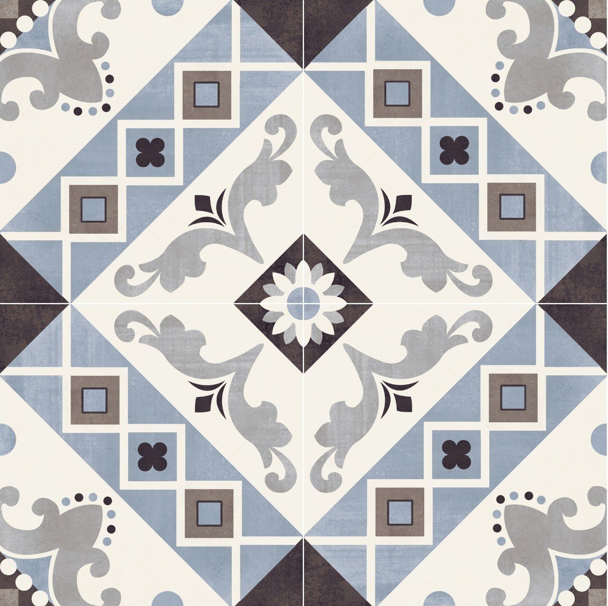 Gresie Decorata Paris Belleville Blu 20x20 cm
