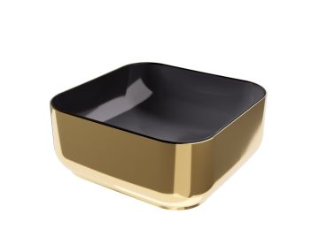 Lavoar Hidra Gio Evo Decorat Black - Gold 42x42 h 12