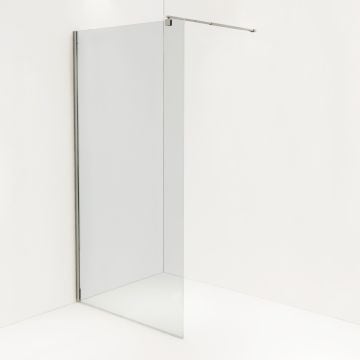 Paravan De Dus Tip Walk-In Finisaj Profil Crom 80x200 cm