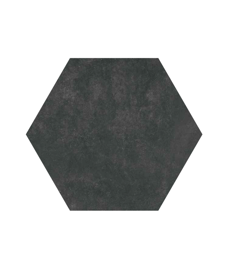 gresie bibulca esagona black 18x21