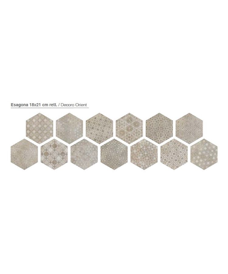 Decor Gresie Hexagonala Bibulca Orient 18x21 