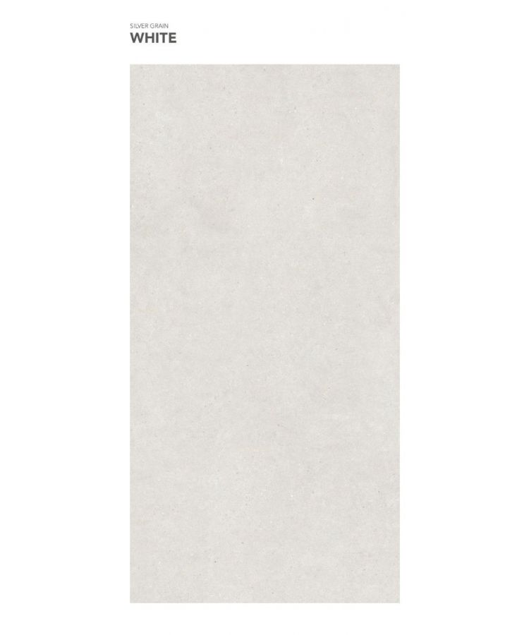Gresie Silver Grain White mat 120x280x0,6 cm