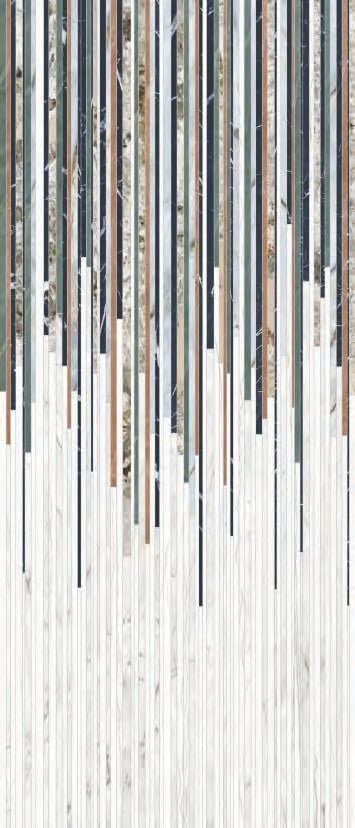 Lastra Gresie ABK Sensi Fantasy Sticks 120x280 cm Lucios 3D