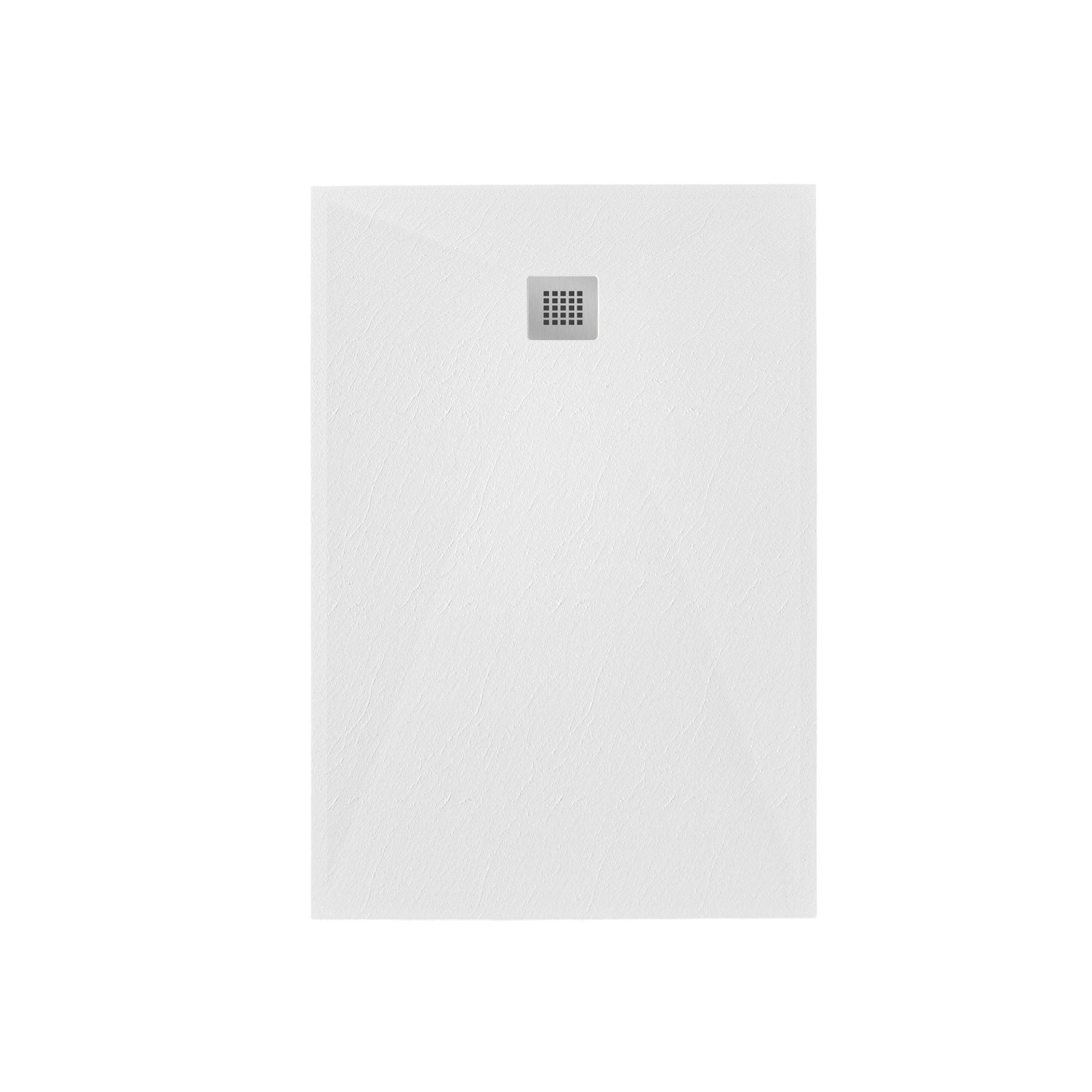 Cadita Dus Compozit Roca Alb 80x120 cm
