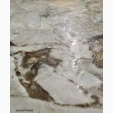 Gresie Piemme Stone Revolution Calacatta Iron 60x120 cm Satin – detaliu, detaliu textura marmorata cu vene maro si gri