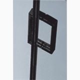 Cabina Dus Colt Batanta Wst 03 Profil Negru Sticla Transparenta 80x80x200 cm – detaliu, maner cabina dus profil negru pe sticla