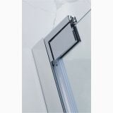 Cabina Dus Colt Batanta Wst 03 Profil Crom Sticla Transparenta 90x90x200 cm – detaliu, detaliu balama sticla profil crom cabina dus