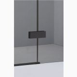 Cabina Dus Batanta Wst 02 Profil Negru Sticla Fumurie 120x80x200 cm – detaliu, detaliu bara fixare sticla fumurie profil negru