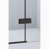 Cabina Dus Batanta Wst 02 Profil Negru Sticla Transparenta 120x100x200 cm – detaliu, detaliu maner negru pe profil sticla cabina