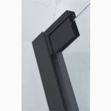 Cabina Dus Colt Batanta Wst 03 Profil Negru Sticla Transparenta 80x80x200 cm – detaliu, detaliu profil negru cu balama si sticla transparenta