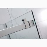 Usa Dus Culisanta Wst 01 Profil Crom Sticla Transparenta 115-120x200 cm – detaliu, detaliu profil cablu si sticla usa dus