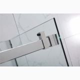 Usa Dus Culisanta Wst 01 Profil Crom Sticla Transparenta 145-165x200 cm – detaliu, detaliu profil crom si prindere sticla dus
