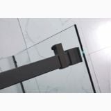 Usa Dus Culisanta Wst 01 Profil Negru Sticla Transparenta 165-180x200 cm – detaliu, detaliu profil negru si mecanism prindere sticla