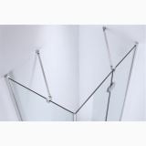 Cabina Dus Batanta Wst 02 Profil Crom Sticla Transparenta 120x90x200 cm – detaliu, detaliu bare fixare sticla cabina dus, colt perete