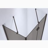 Cabina Dus Batanta Wst 02 Profil Negru Sticla Fumurie 120x90x200 cm – detaliu, detaliu bare fixare tavan pentru cabina dus sticla fumurie