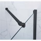 Cabina Dus Colt Batanta Wst 03 Profil Negru Sticla Transparenta 80x80x200 cm – detaliu, detaliu bara sustinere profil negru pe sticla