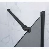 Cabina Dus Colt Batanta Wst 03 Profil Negru Sticla Fumurie 90x90x200 cm – detaliu, detaliu bara stabilizatoare negru mata pe sticla fumurie