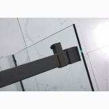 Usa Dus Culisanta Wst 01 Profil Negru Sticla Transparenta 115-120x200 cm – detaliu, detaliu profil negru si mecanism prindere sticla
