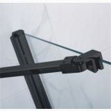 Cabina Dus Colt Batanta Wst 03 Profil Negru Sticla Transparenta 80x80x200 cm – detaliu, detaliu profil negru cu bara fixare sticla