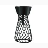 Lavoar Freestanding Hidra Wire Finisaj Negru – lavoar negru forma conica structura metalica izolat