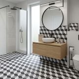 Gresie Portelanata Exclusive Ceramica Black and White King 20,5x20,5 cm