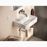 Baterie Lavoar Perete Hansgrohe Vernis Blend Finisaj Crom Pipa 205mm – ambient baie, lavoar suspendat cu baterie perete crom si prosoape maro