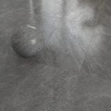 Gresie Origins Dark Mat 60x120 cm – detaliu, gresie gri mata cu sfera decorativa lucioasa