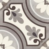 Gresie Decorata Paris Saint Germain Marrone 20x20 cm – placa decorativa cu model floral maro bej