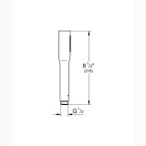 Para Dus Grohe Euphoria Cosmopolitan Stick Finisaj Negru Mat – schita tehnica, desen tehnic cu dimensiuni, conexiune G 1/2