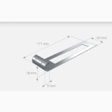 Clema Metalica Pentru Perete Klip Wall – schita tehnica, desen tehnic clema metalica cu dimensiuni cotate