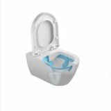 Vas WC Suspendat Rimless Emma Rounded Gala + Capac Slim Finisaj Alb Lucios