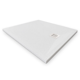 Cadita Dus Compozit Forma Alb 90x90 cm – cadita dus alba patrata cu sifon central pe fundal alb