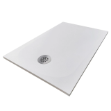 Cadita Dus Compozit Tonda Alb 80x120 cm – cadita dus alba dreptunghiulara pe fundal alb