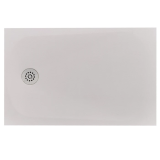 Cadita Dus Compozit Tonda Crem 80x120 cm