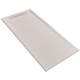 Cadita Dus Compozit cu Rigola Unika Crem 70x140 cm – cadita dus crem cu rigola pe fundal alb