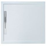 Cadita Dus Compozit cu Rigola Unika Alb 80x80 cm