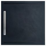 Cadita Dus Compozit cu Rigola Unika Negru 80x80 cm