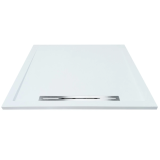 Cadita Dus Compozit cu Rigola Unika Alb 80x100 cm – cadita de dus alba cu rigola izolata fundal