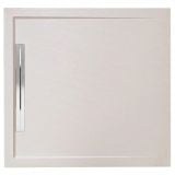 Cadita Dus Compozit cu Rigola Unika Crem 90x90 cm