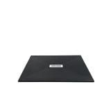 Cadita Dus Compozit Quadra Negru 70x90 cm – cadita dus neagra izolata pe fundal alb